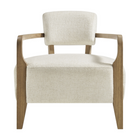 Modway - Zinnia Mélange de lin Chaise d’accent - Ivoire-7