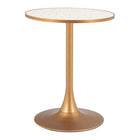 Zuo - Bite Table bistrot - Beige/Or-Couleur: Beige/Or