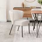 Zuo - Aimee Chaise de salle à manger - Crème - Ensemble de 2-Supporte jusqu'à 350 lb