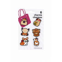 Merangue - Petits porte-clés - Animaux mignons - Lot de 6-Des motifs mignons et ludiques sur le thème des animaux