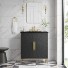 Modway - Awaken 30" Vanette de salle de bain - Noir noir-Bassin d’évier en céramique