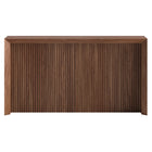 Hudson&Canal - Console Piedmont 56" L - Noyer satiné-La table est fabriquée à partir de matériaux MDF et PVC de haute qualité et durables