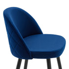 Modway - Cordial Performance Velvet Tabourets de comptoir - Marine - Ensemble de 2-9