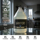 Janitori Vitre  3.6L - Paquet de 4-Biodégradable, non toxique, fabriqué au Québec, non testé sur les animaux