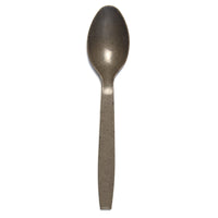 Eco Dinnerware - Cuillères emballées - Paquet de 300-Brun, paillettes de grains de café