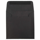 JAM Paper - Enveloppes d'invitation carrées - 5 x 5 - lin noir - Paquet de 25-La forme carrée unique fera ressortir votre courrier !