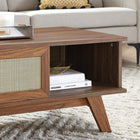 Modway - Soma Table basse - Noyer-MDF et panneau de particules