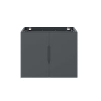 Modway - Vitality 24" Armoire de toilette de salle de bain (lavabo non inclus) - Gris-Vanité de salle de bain moderne
