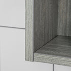 Kleankin - Armoire à pharmacie de salle de bain murale avec miroir - gris-Charge maximale 15 kg, assemblage requis 