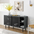 Modway - Kurtis 59" Buffet - Charbon de bois-MDF et panneau de particules