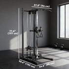 Soozier - Appareil à câble-Largeur de poignée réglable unique de 7,9 po à 18,9 po (20-48 cm) pour cibler des muscles spécifiques