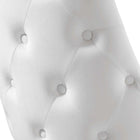 Modway - Adorn Performance Velvet Fauteuil d’appoint de salle à manger Ensemble de 2 - Blanc-Capacité du poids de la chaise : 300 lbs.