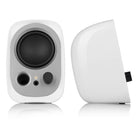 Edifier - Haut-parleurs d’ordinateur actifs R12U alimentés par USB, avec contrôle du volume et prise pour écouteurs – Blanc-Design élégant et peu encombrant – Recouvert d’un fini vinyle à effet grain de bois et doté d’une grille à profil bas, ce caisson de basses s’intègre harmonieusement à tout décor. Son coffret vertical mince permet une installation flexible dans des espaces restreints ou non conventionnels
