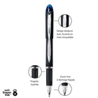 uni-ball - Stylos à bille JETSTREAM – 1,0 mm – bleu – paquet de 3-1.0mm Pointe Moyenne