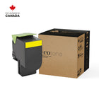 Ecotone - 71B10Y0 Lexmark  Remanufacturés Toner Cartridge - Rendement standard - Jaune-Couleur : Jaune