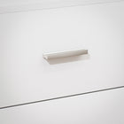 HOMCOM - Table de chevet avec 2 tiroirs - blanc-Charge maximale de 30 kg 