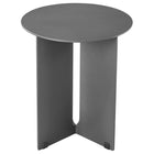 Modway - Tecton Terrasse extérieure Aluminium Table d’appoint - Charbon de bois-Arrivée entièrement assemblée