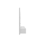Manhattan Comfort - Centre de divertissement flottant Vernon 62,99 po style mid-century moderne - Blanc-Comprend 2 portes rabattables