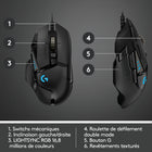 Logitech – Souris de jeu hautes performances G502 Hero (910-005469 G502)-Câble tressé