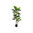 Monarch Specialties - Plante Artificielle - 61 po De Longueur - Arbre Monstera - Touche Réelle - Feuilles Vertes - Pot Noir-Arbre Monstera artificiel tendance et réaliste, mesurant 61 pouces de hauteur avec 25 feuilles au toucher naturel