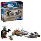 LEGO - Star Wars Le Mandalorien et la motojet de Grogu-Un ensemble de construction de véhicule LEGO Star Wars qui stimule l'imagination des enfants