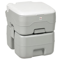 HOMCOM - toilette de voyage portable d’extérieur pour camping - 20 L-La construction en polyéthylène haute densité garantit aucune détérioration lors du nettoyage et du transport 
