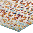 Modway - Reflect Treillis marocains Tamako Diamond et Chevron Tapis intérieur / extérieur de 5 pi l x 8 pi L - Multicolore-8