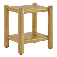 Modway - Arcus Rectangulaire à 2 niveaux Table d’appoint - Chêne-Table rectangulaire à deux niveaux