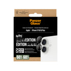 PanzerGlass - Protecteur d'objectif d'appareil photo Hoops iPhone 17 - Transparent-Applicateur pour assurer une installation facile , adhésif silicone autour des anneaux