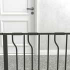 PawHut - 30"- 57" Barrière Extra Large pour Chien avec Système de Verrouillage Double - Noir-Largeur réglable de 29,5 po à 57,1 po (75-145 cm)