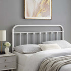 Modway - Sage Métal Tête de lit Queen, Blanc-Construction en fer revêtu de poudre