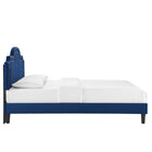 Modway - Aviana Performance Velvet Lit King, Marine-Velours de performance résistant aux taches