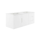 Modway - Vitality Double évier 48" Vanette de salle de bain - Blanc blanc-Vanité de salle de bain moderne