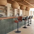Zuo - Meyane Tabouret de bar - Brun-Assemblage requis
