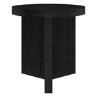Hudson&Canal - Table d'appoint ron Holm 22" L - Grain noir-La table est fabriquée à partir de matériaux MDF de haute qualité et durables
