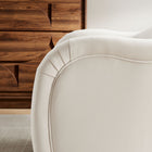 Modway - Compose Performance Velvet Chaise d’accent - Alabaste-Rembourrage en mousse dense