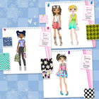 Fashion Angels - Coffret Fashionista avec Carnet de Croquis et Marqueurs-CONTENU DE LA BOÎTE – Ce set contient 40 feuilles de croquis, 10 marqueurs, 4 pages de pochoirs, 2 planches d’autocollants et un livret d’instructions. Conçu aux États-Unis. À partir de 6 ans