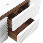 Modway - Render Fixation murale de 48" Vanette de salle de bain - Blanc Noyer Blanc-9