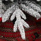 HOMCOM - Arbre de Noël artificiel crayon de 7 pi avec ouverture automatique-Conception de charnière pour un processus d'installation rapide et sans tracas  