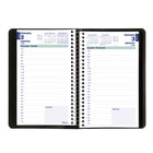 Blueline - 2027 Agenda quotidien avec reliure spirale et couverture souple à texture imitation lézard – 8 po x 5 po – Couleurs assorties – Bilingue-Calendriers de référence du mois précédent, du mois courant et des deux mois suivants sur chaque double page