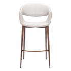 Zuo - Limay Tabouret de bar - Beige/Noyer-Rembourrage moelleux et confortable