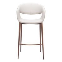 Zuo - Limay Tabouret de bar - Beige/Noyer-Rembourrage moelleux et confortable