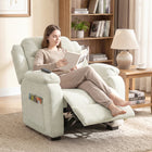 HOMCOM - Fauteuil de massage électrique avec moteur silencieux - beige-Trois modes de massage, intensités et minuteries personnalisent le confort pour un soulagement complet du corps 