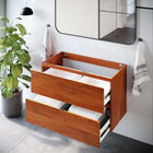 Modway - Scenic Support mural de 36" Armoire de toilette de salle de bain (lavabo non inclus) - Noyer cerisier-Calleton de montage compatible avec les cloisons sèches