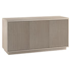 Hudson&Canal - Meuble TV rectangulaire cannelé Hanson pour téléviseurs jusqu'à 55 pouces - couleur aulne blanc-Un design transitionnel moderne pour votre bureau à domicile, votre chambre ou votre espace de vie
