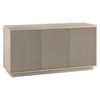 Hudson&Canal - Meuble TV rectangulaire cannelé Hanson pour téléviseurs jusqu'à 55 pouces - couleur aulne blanc-Un design transitionnel moderne pour votre bureau à domicile, votre chambre ou votre espace de vie