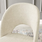 Modway - Rouse Tissu rembourré Fauteuil d’appoint de salle à manger - Noir beige-Design moderne du milieu du siècle