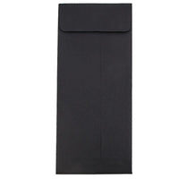 JAM Paper Enveloppes étroites à ouverture au sommet #14, 5 x 11 1/2 po, noir, 100/paquet-Noir