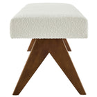 Modway - Lyra 63" Boucle Tapis Banc - Boucle ivoire-Conception polyvalente