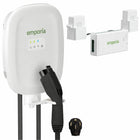 Emporia - Chargeur de véhicule électrique Classic niveau 2 40 A avec prise NEMA J1772 et ensemble de gestion de charge biphasée Vue 3 - Blanc-Gestion de charge powersmart ajuste automatiquement le taux de recharge ev pour maintenir consommation électrique dans les limites du système tout en permettant somme des disjoncteurs dépasser capacité panneau